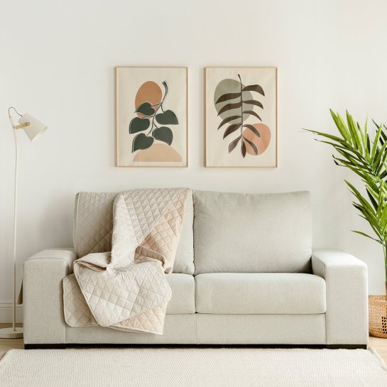 kenay home Funda 3 plazas 160 cm marfil Últimos 3 días