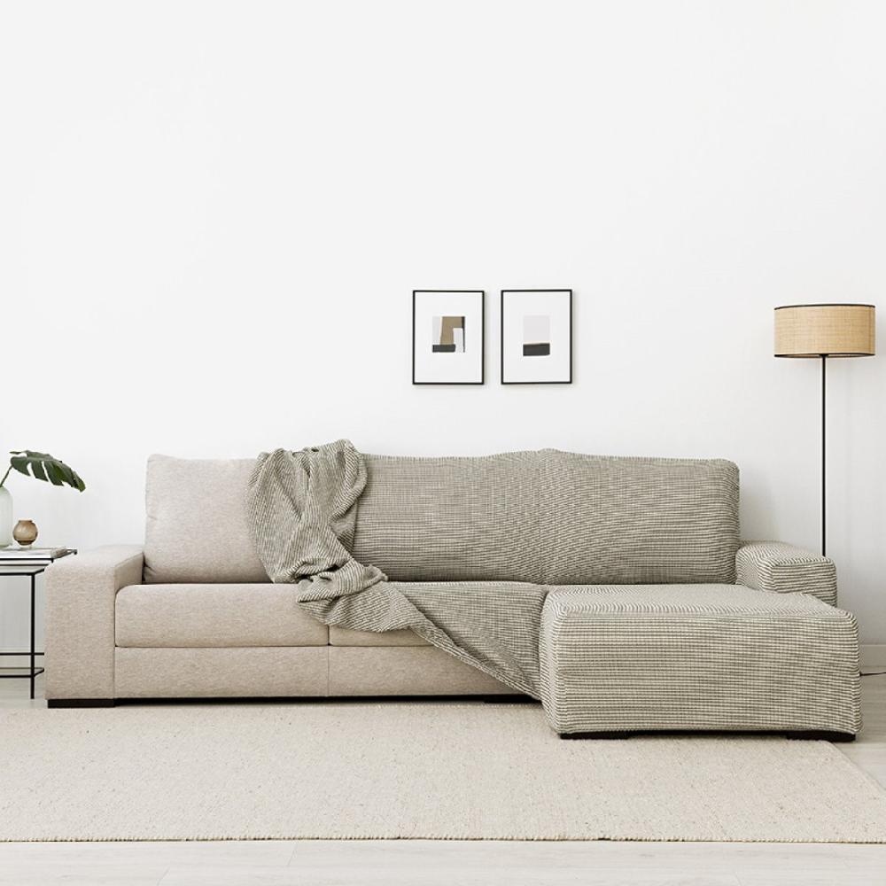kenay home Funda sofá chaise derecha brazo corto gris claro Promoción trimestral
