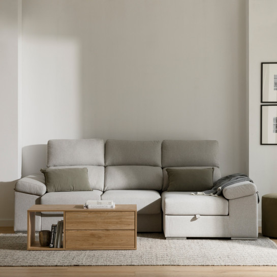 kenay home Sofá gris chaise derecha Limitado a 3 días