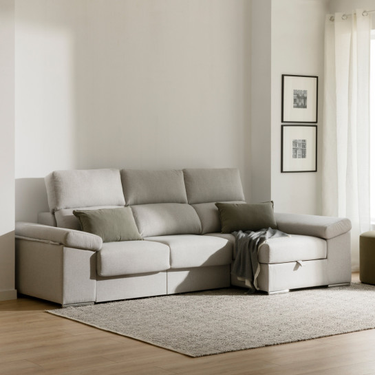 kenay home Sofá gris chaise derecha Limitado a 3 días
