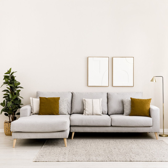 kenay home Sofá chaise izquierda gris claro En oferta