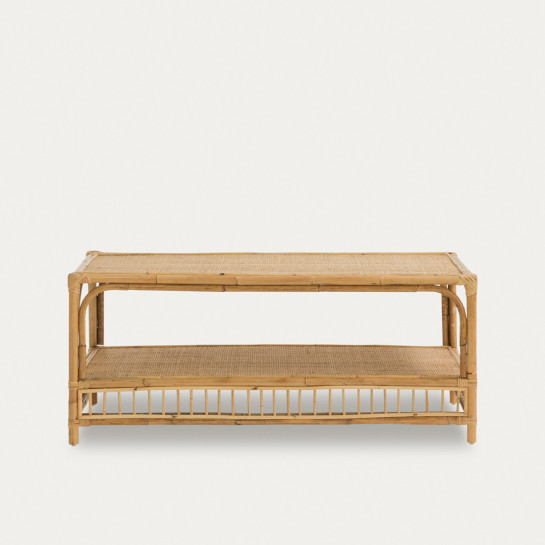 kenay home Mesa centro rectangular ratán 110 Ventas relámpago