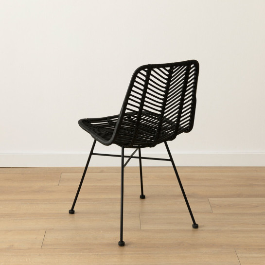 kenay home Silla ratán negro Tienda