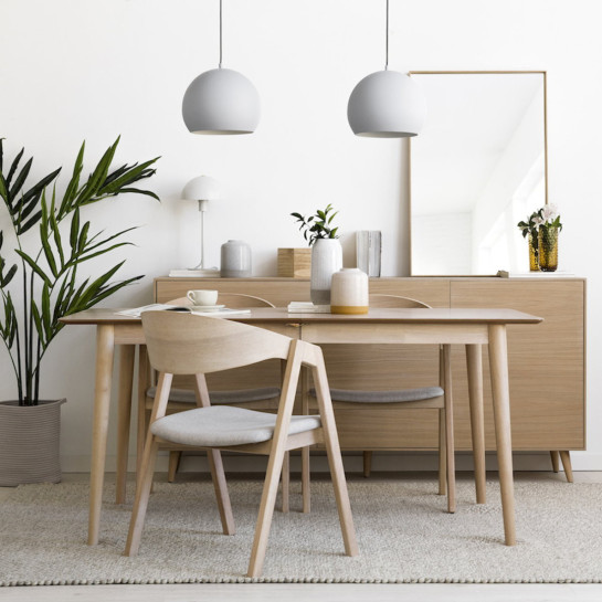 kenay home Mesa extensible natural 160 Tienda