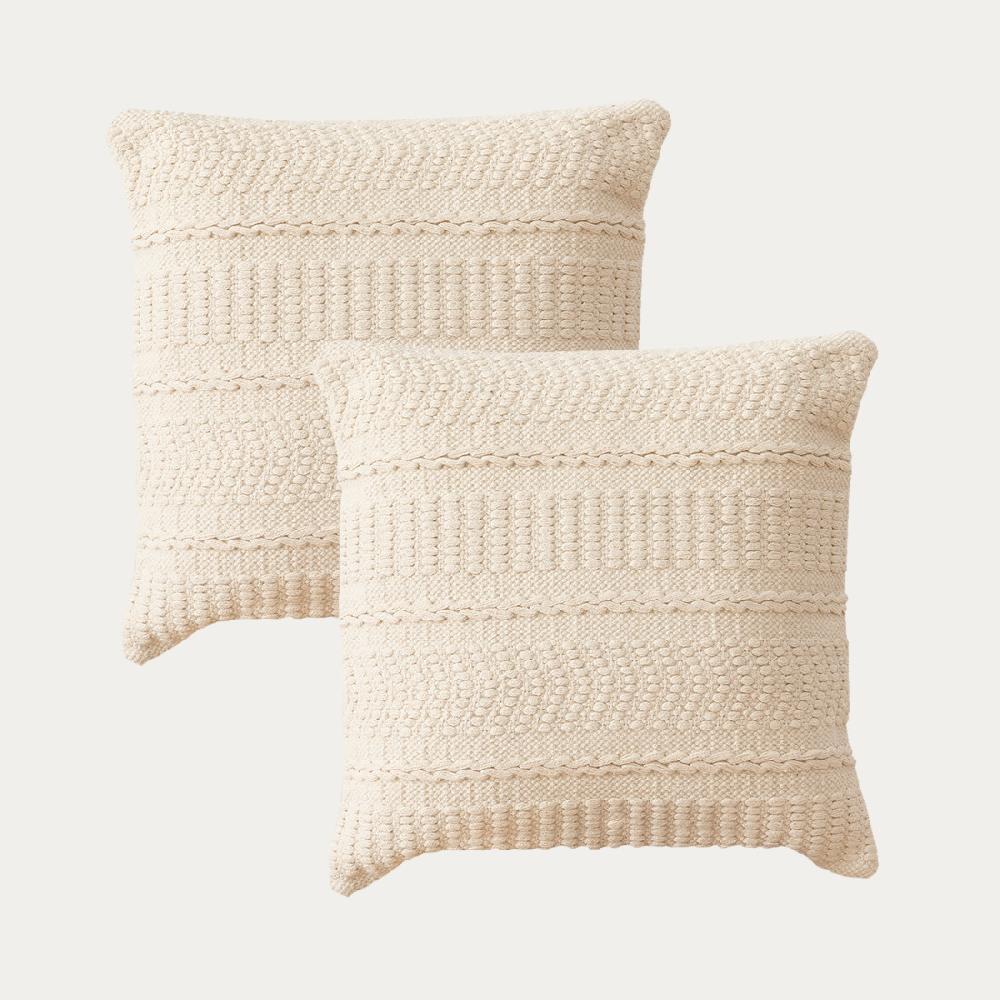 kenay home Pack 2 cojines blanco Ahorra y exporta