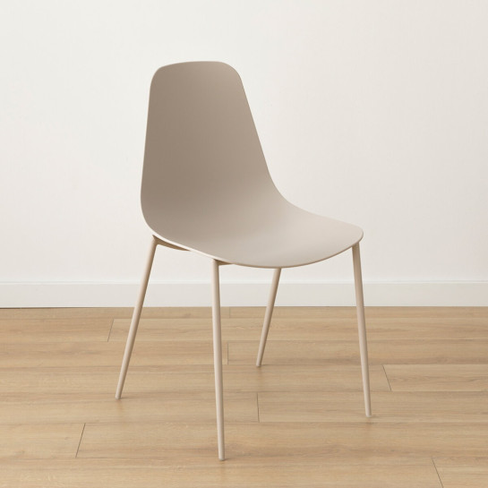 kenay home Pack 4 sillas polipropileno beige 2025