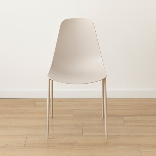 kenay home Pack 4 sillas polipropileno beige 2025