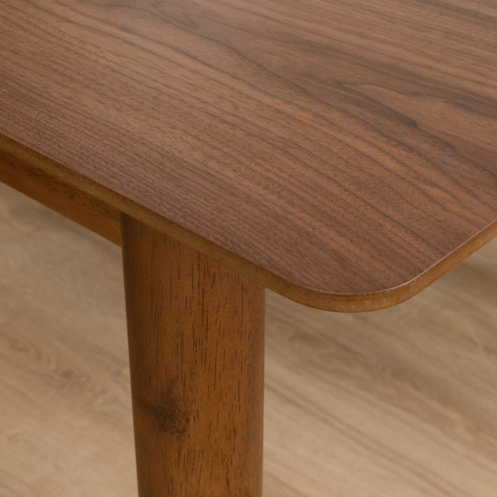 kenay home Conjunto mesa de comedor extensible rectangular natural 160 + 4 sillas tapizadas azul Los más vendidos