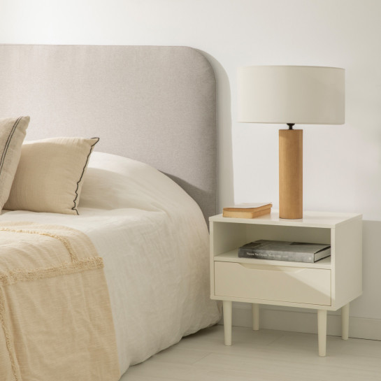 kenay home Pack 2 mesitas de noche blanca 1 cajón Tienda