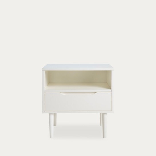 kenay home Pack 2 mesitas de noche blanca 1 cajón Tienda