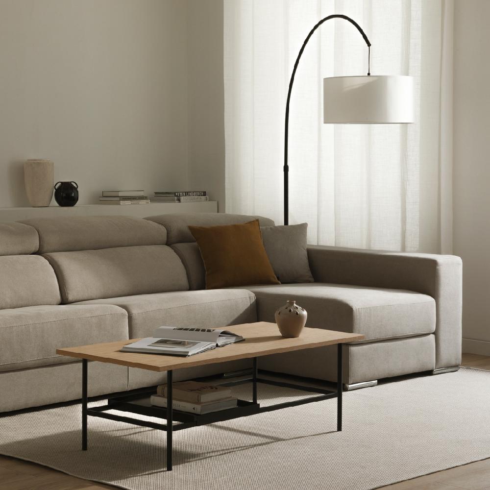 kenay home Mesa de centro rectangular roble 120