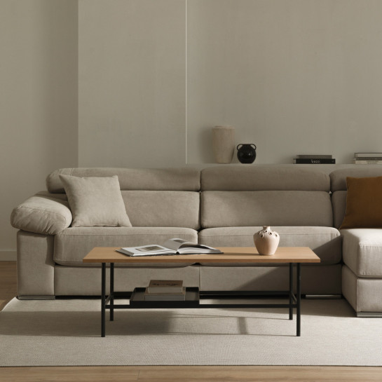 kenay home Mesa de centro rectangular roble 120 Últimos 3 días