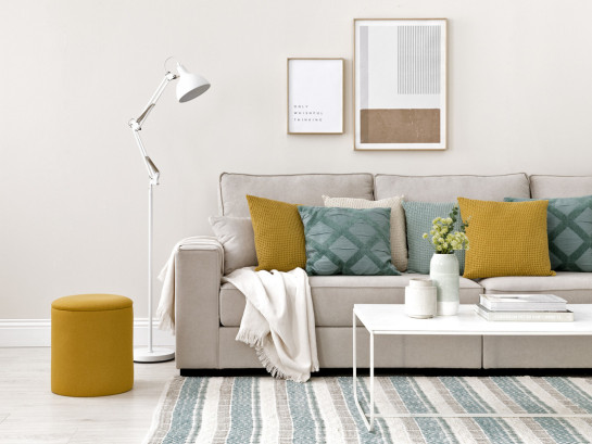 kenay home Puf arcón mostaza Oferta especial de fábrica