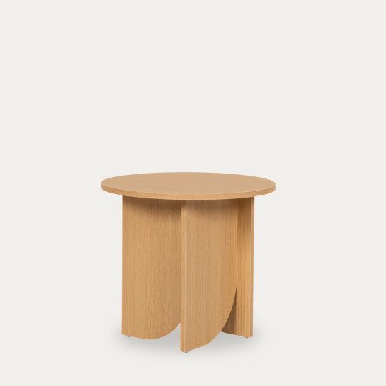 kenay home Mesa auxiliar redonda natural 50 Superdescuento
