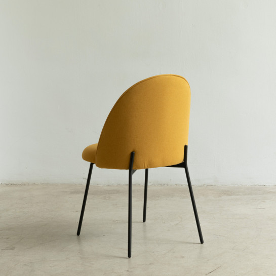 kenay home Pack 2 sillas tapizadas mostaza Oferta exclusiva