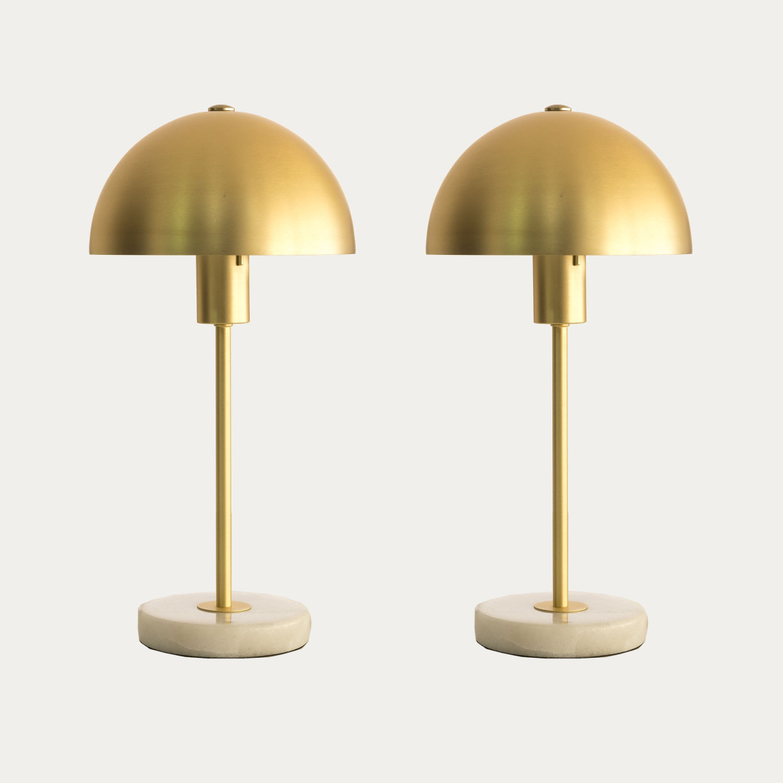 kenay home Pack 2 lámparas de sobremesa dorado Ofertas especiales