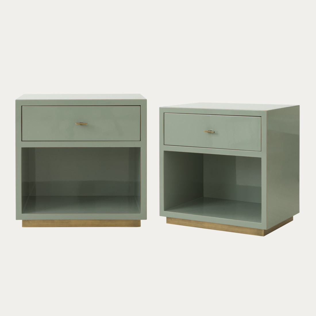 kenay home Pack 2 mesitas de noche verde 1 cajón Ofertas