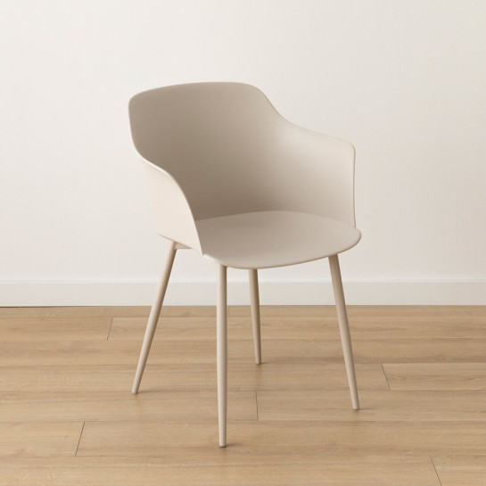 kenay home Pack 4 sillas polipropileno beige Gran oferta