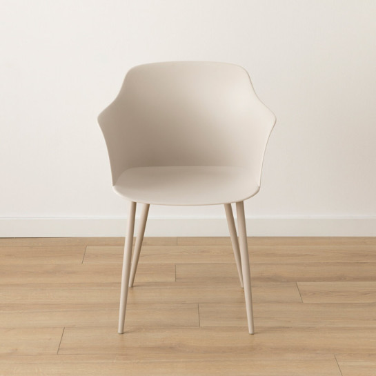kenay home Pack 4 sillas polipropileno beige Gran oferta