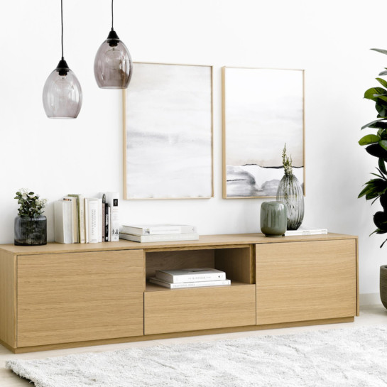 kenay home Mueble TV 180 roble Rebajas de fábrica