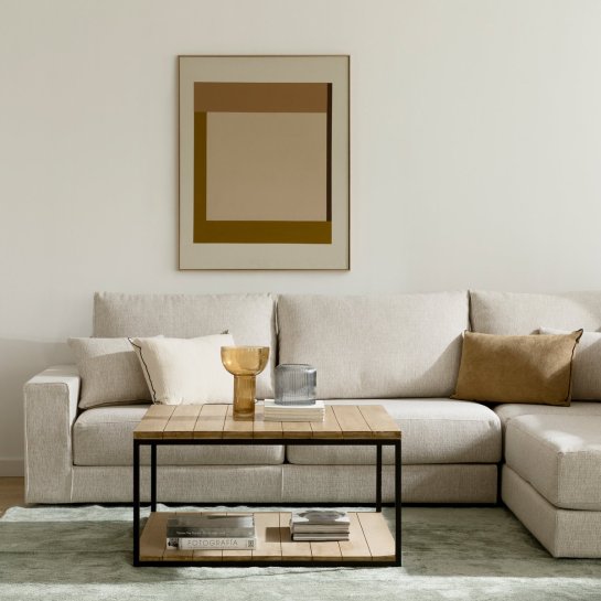 kenay home Mesa de centro cuadrada natural 90 Los más vendidos