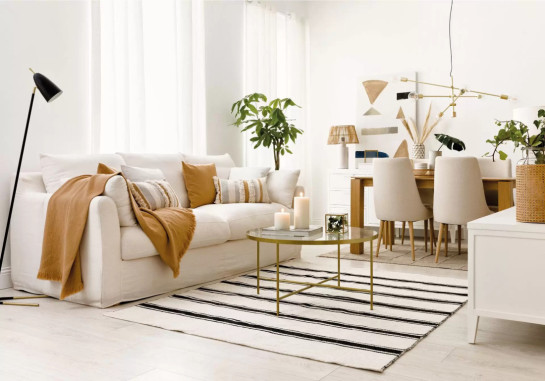 kenay home Mesa de centro redonda dorada 90 Ventas relámpago