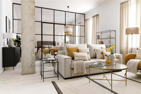 kenay home Mesa de centro redonda dorada 90 Ventas relámpago