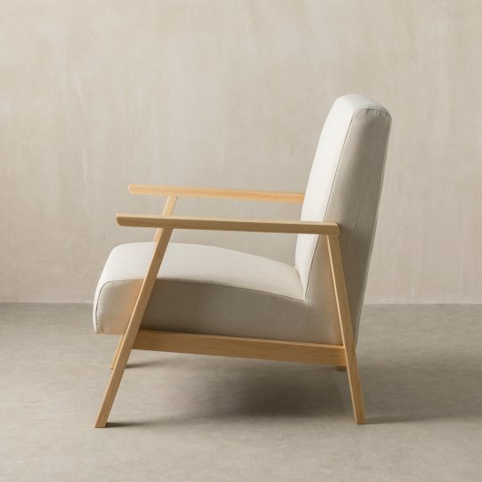kenay home Butaca tapizada natural Envío gratis