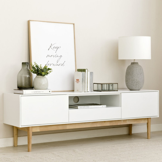 kenay home Mueble TV 160 blanco Promoción trimestral