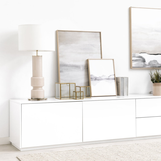 kenay home Mueble TV 200 blanco Ahorra y exporta