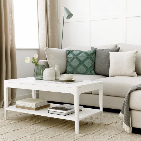 kenay home Mesa de centro elevable rectangular blanca 100 Precios de Black Friday