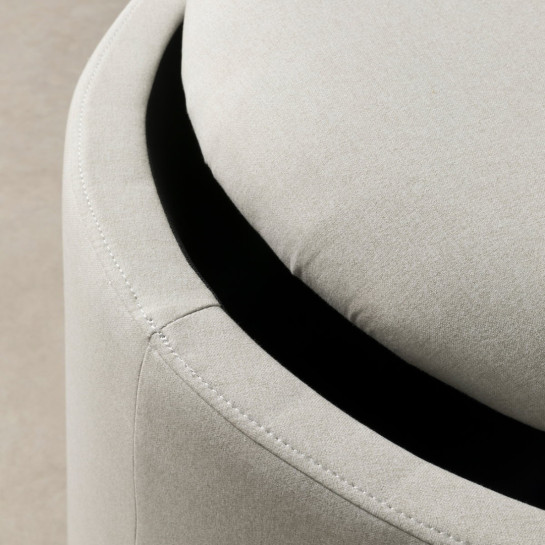 kenay home Puf con arcón beige Última moda