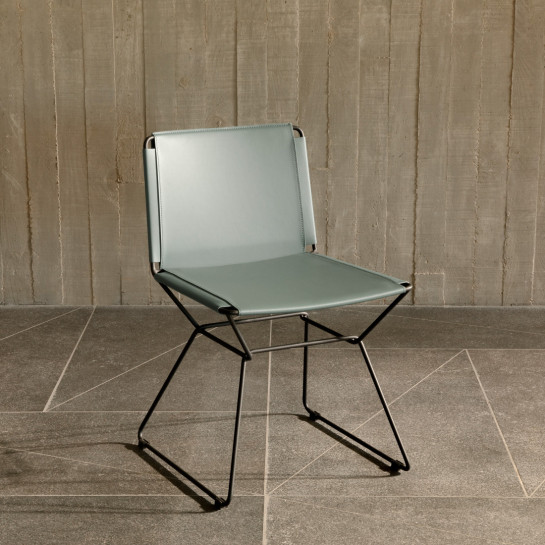 kenay home Silla piel verde En oferta
