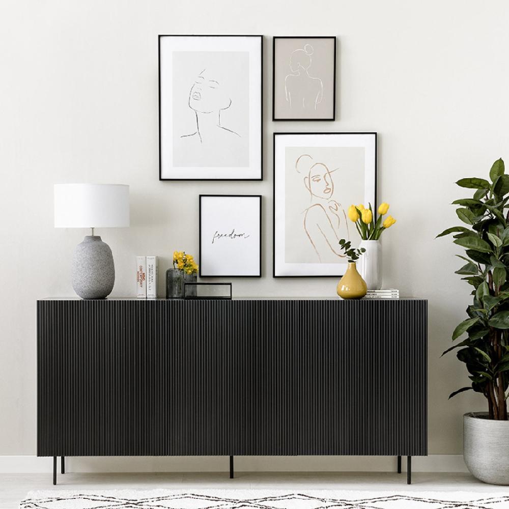 kenay home Aparador 160 grafito Rebajas baratas
