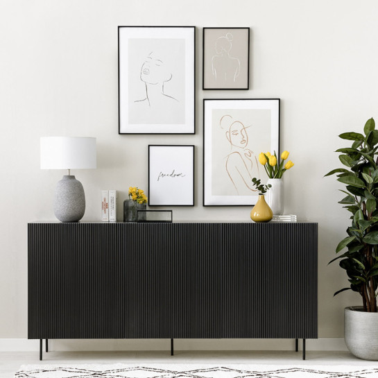 kenay home Aparador 180 grafito Rebajas de fábrica