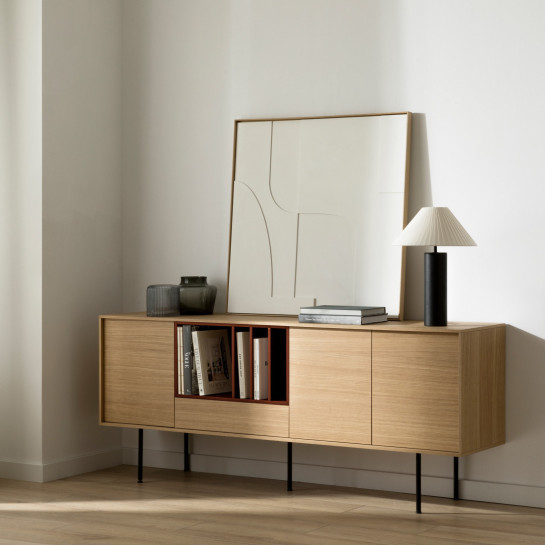 kenay home Aparador 180 burdeos Rebajas top