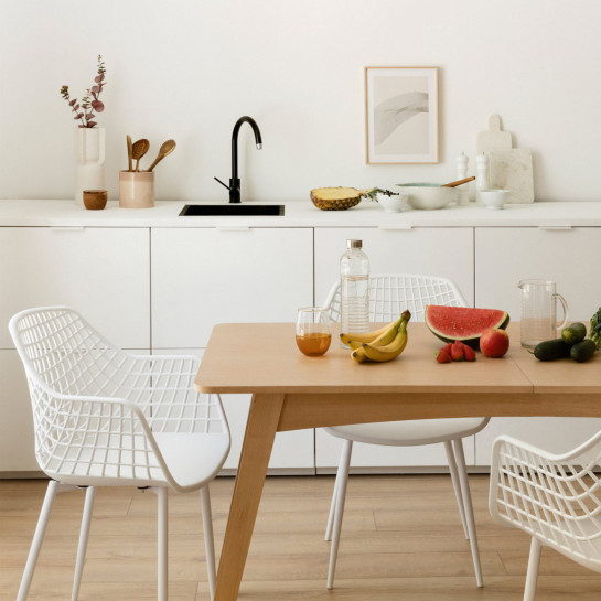 kenay home Silla polipropileno blanca Envío gratis