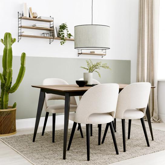 kenay home Silla negra personalizable Oferta especial