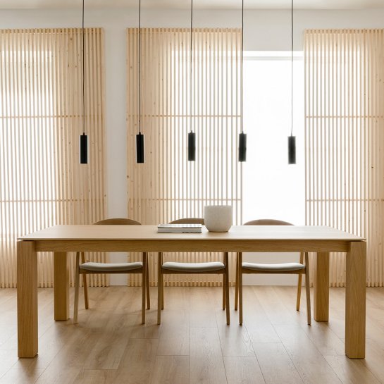 kenay home Mesa de comedor rectangular roble 220 Últimos 3 días