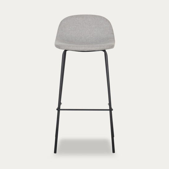 kenay home Taburete tapizado gris Liquidación