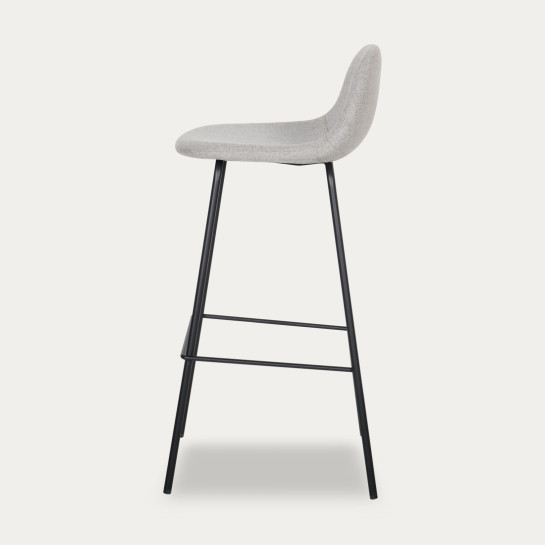 kenay home Taburete tapizado gris Liquidación