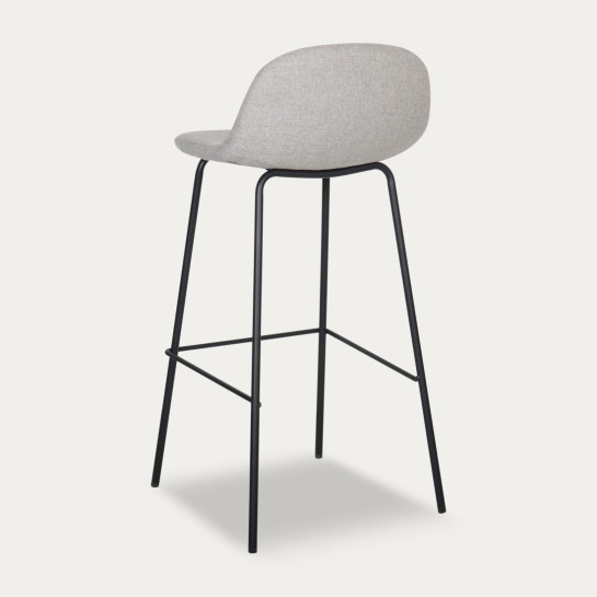 kenay home Taburete tapizado gris Liquidación