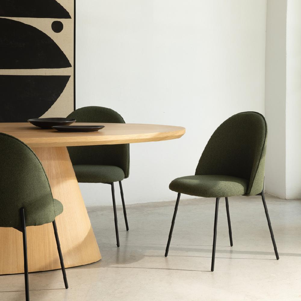 kenay home Silla tapizada verde oscuro Limitado a 3 días