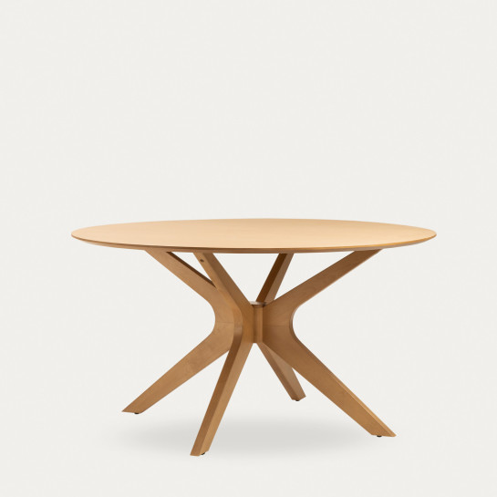 kenay home Mesa de comedor redonda natural 140 Libre de impuestos