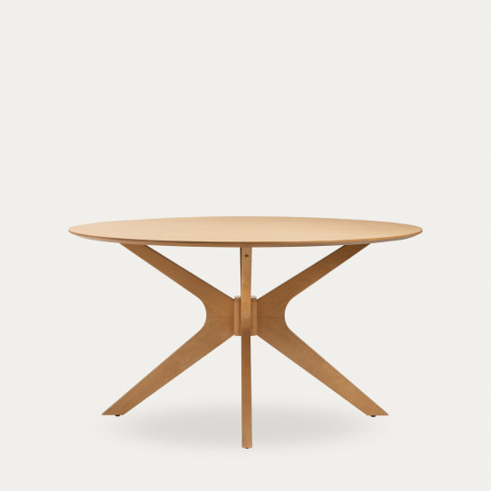 kenay home Mesa de comedor redonda natural 140 Libre de impuestos