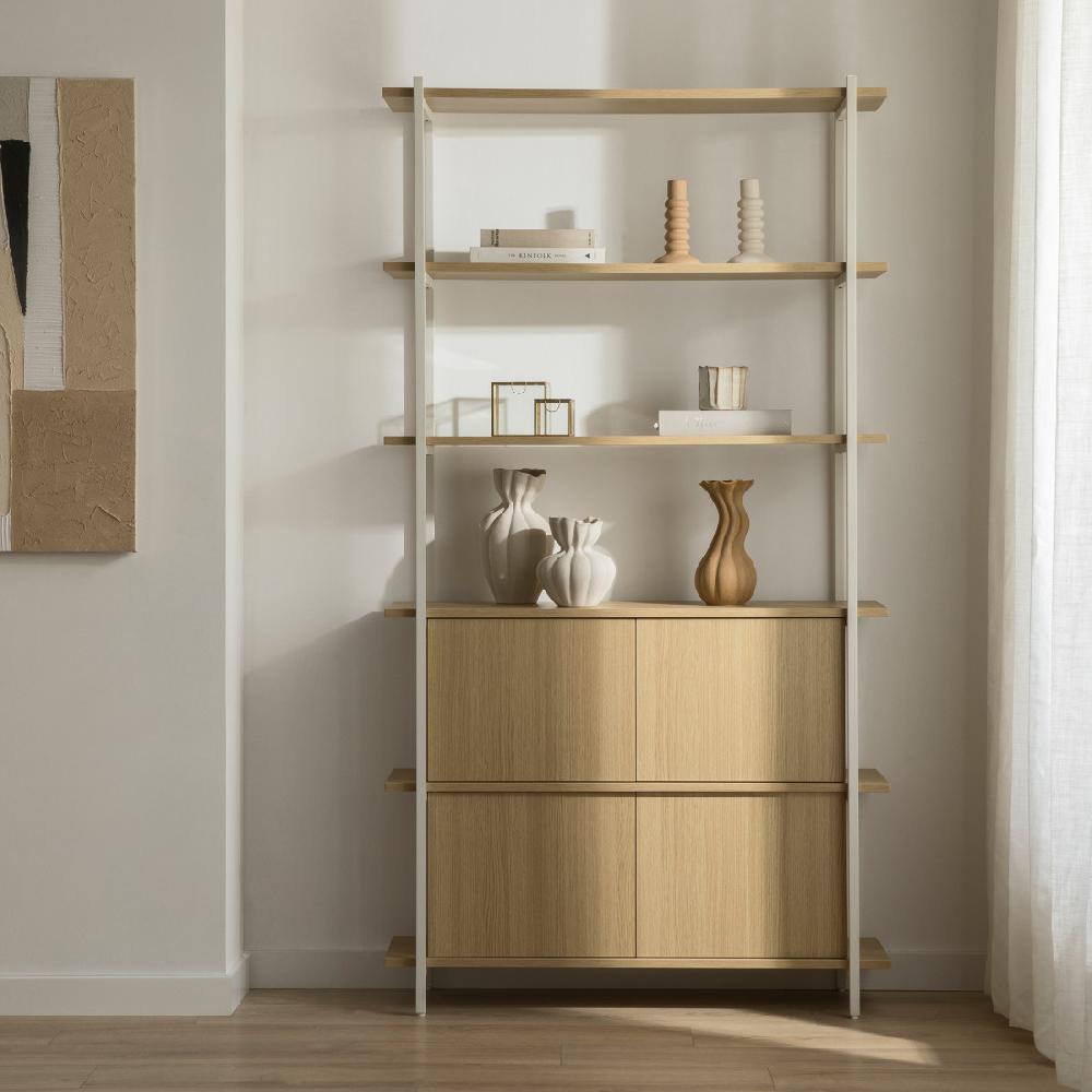 kenay home Estantería alta blanca Ofertas de temporada