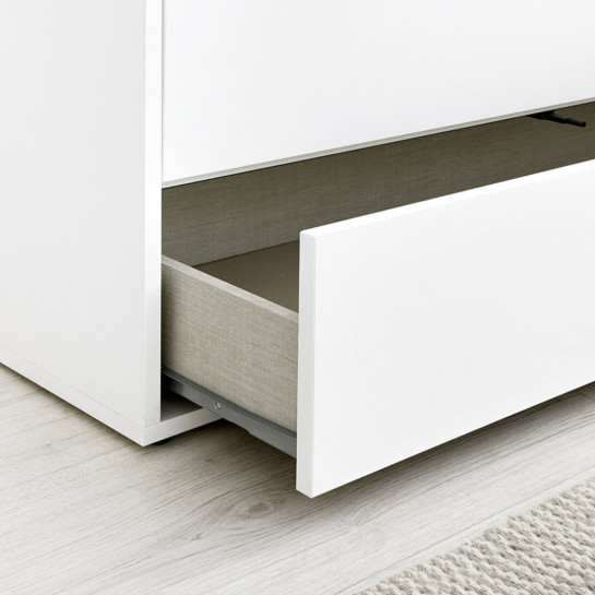 kenay home Cómoda blanca 3 cajones Rebajas de fin de temporada