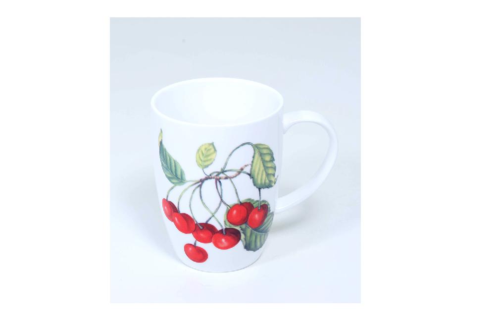 la cija Taza desayuno Aliya 460ml. Cerezas Rojas