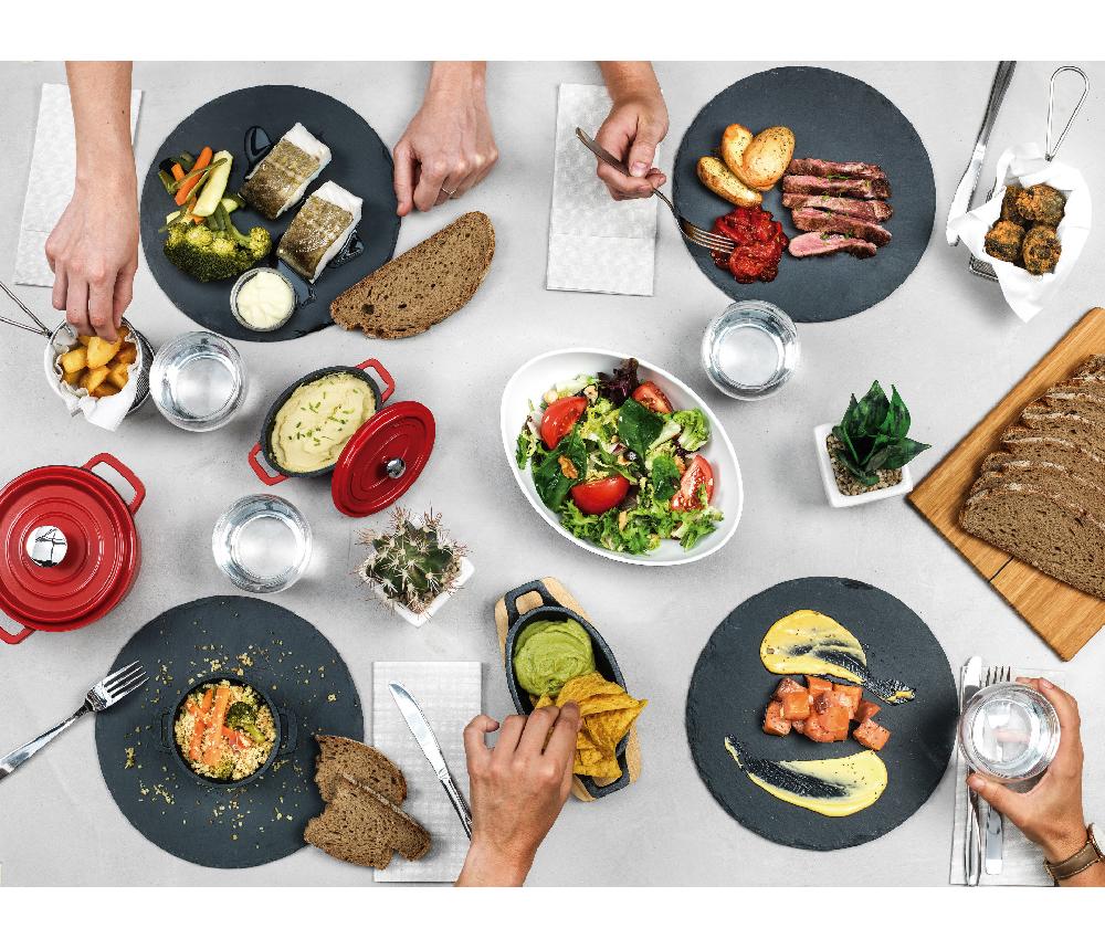 lacor Bandeja cuadrada de pizarra natural Promoción trimestral