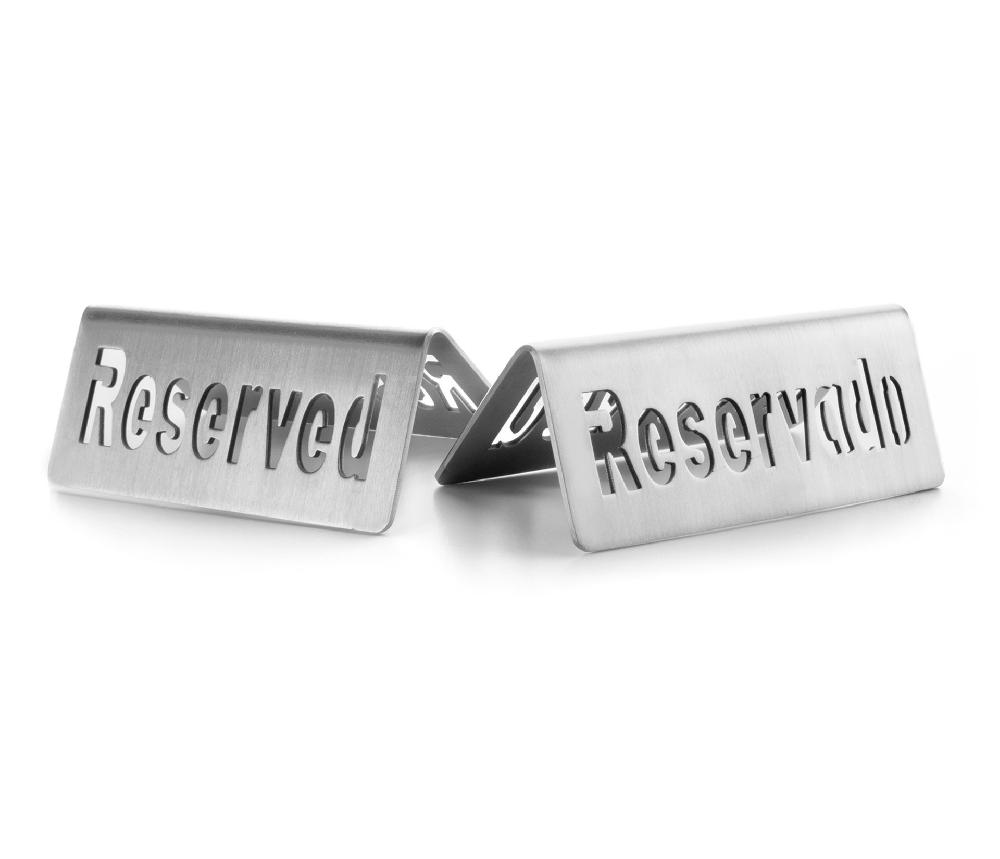 lacor Placa indicador reservado Inox
